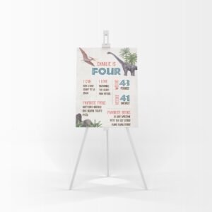 Dinosaur Milestone Poster