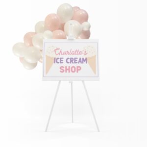 Ice Cream Party Welcome Sign