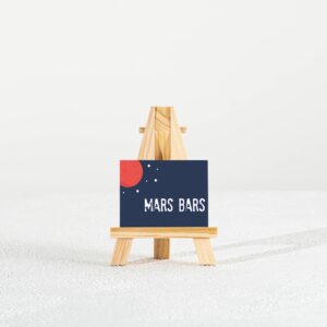 Space Party Food Labels