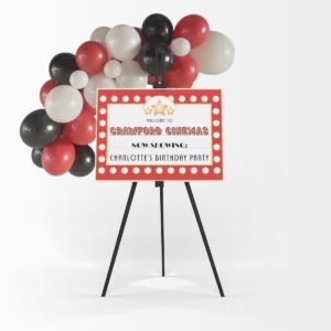 Movies Party Welcome Sign