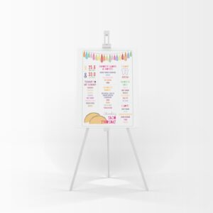 Taco Birthday Milestone Poster