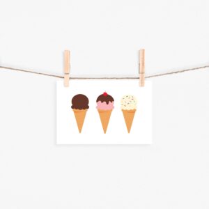 Ice Cream Party Mini Posters